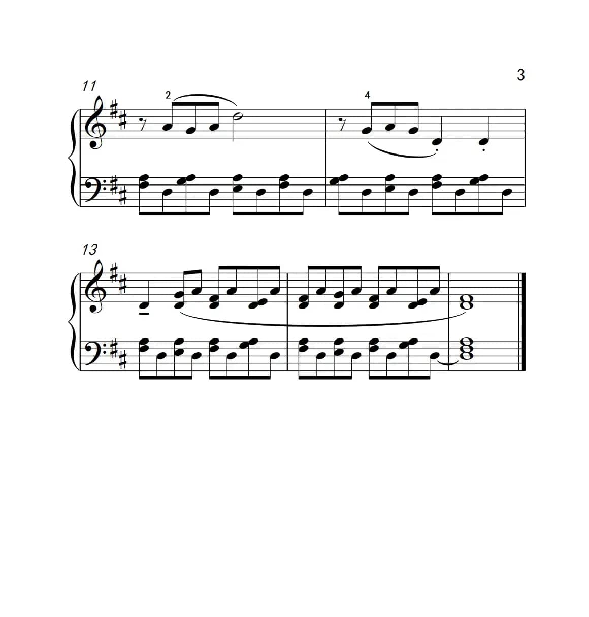 匈牙利舞曲 钢琴一（巴托克 小宇宙 钢琴教程 3）