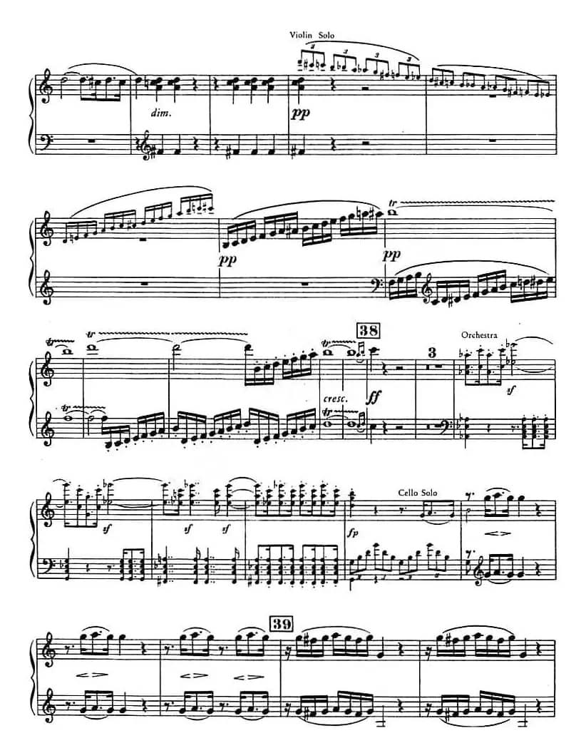 C大调小提琴协奏曲 Op.56（钢琴独奏）