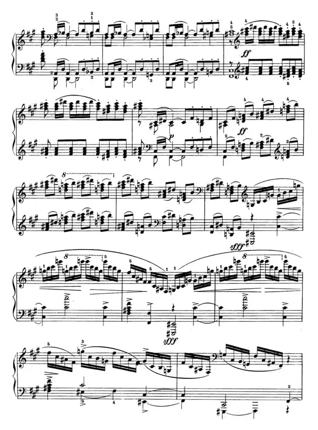 拉赫玛尼诺夫 幻想小品集 Op.3 No.4 小丑 升f小调