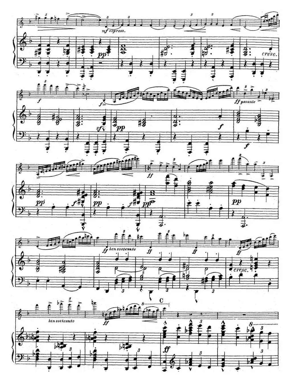 Symphonie Espagnole Op.21，No.1（西班牙交响曲）（小提琴+钢琴伴奏）