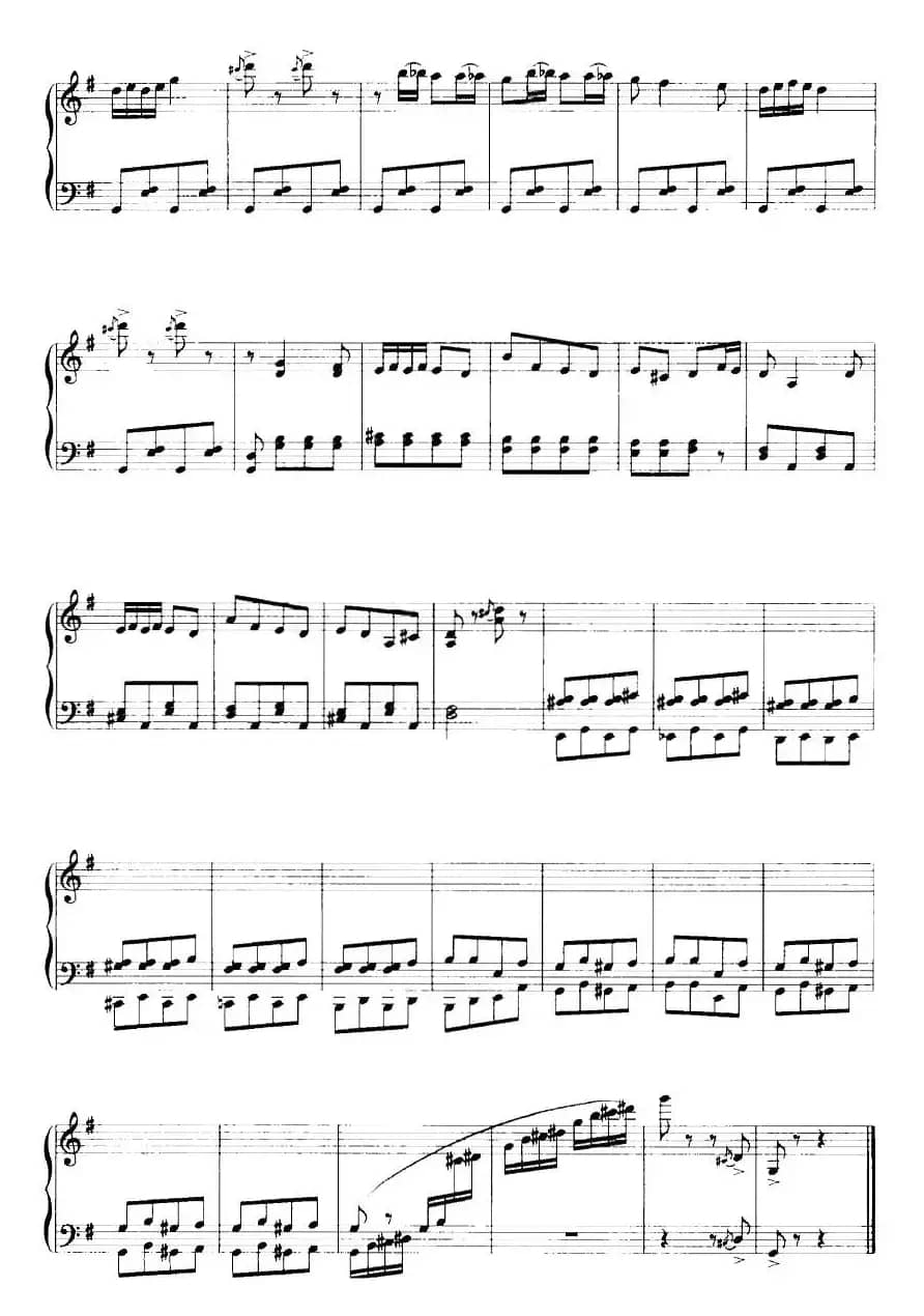 儿童钢琴小曲三首：2.小狗追我