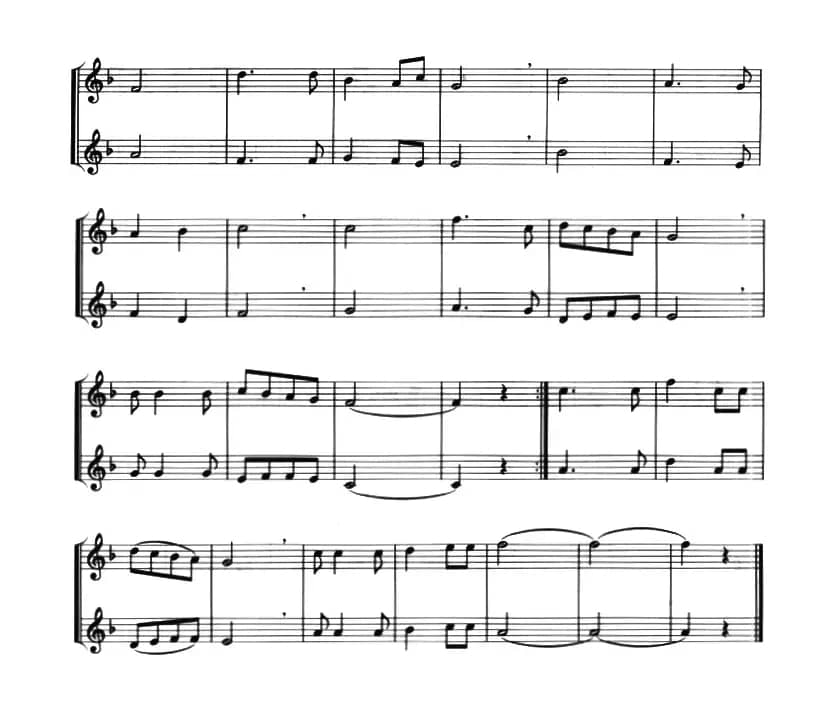 我多想摘下一片白云（小号二重奏）