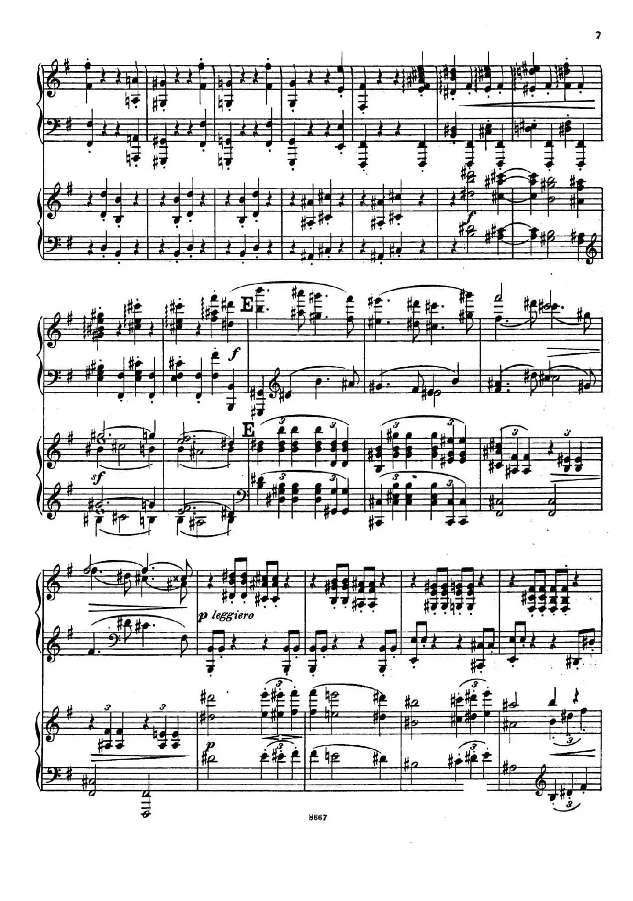 Symphony No.4 in e Minor Op.98（e小调第四交响曲·双钢琴）