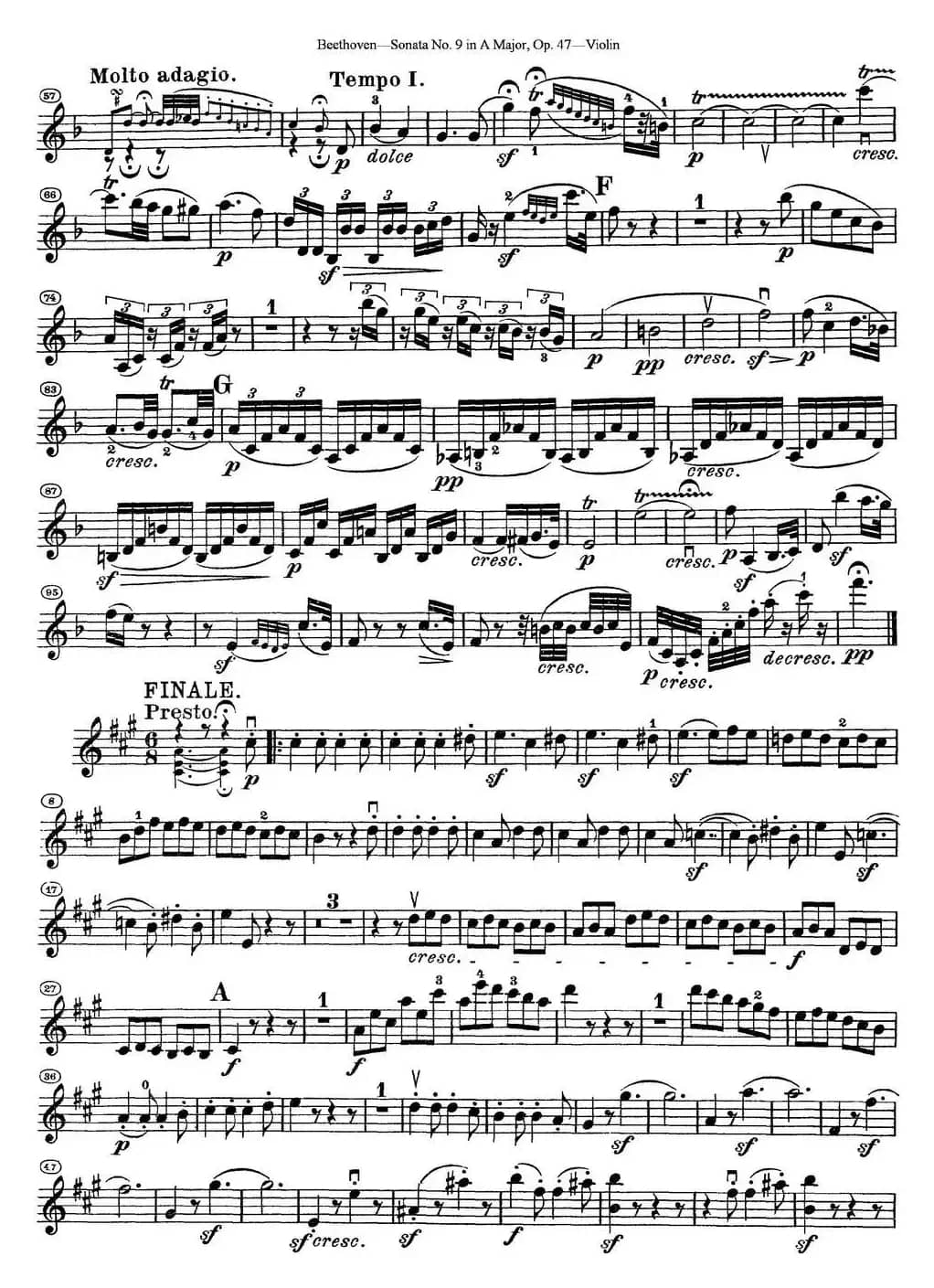 Violin Sonata No.9 in A Major Op.47