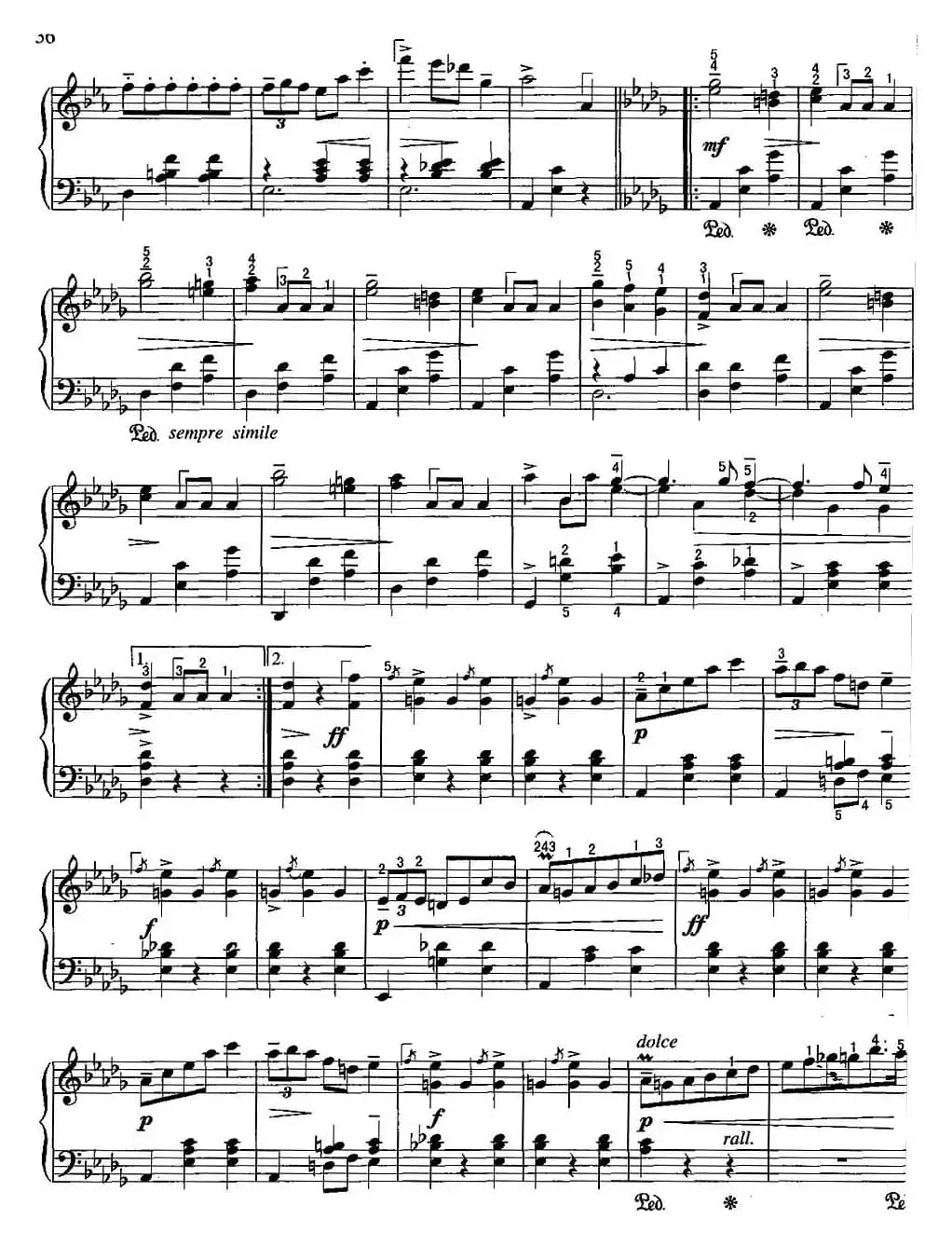 不可不弹的世界钢琴名曲：辉煌的大圆舞曲