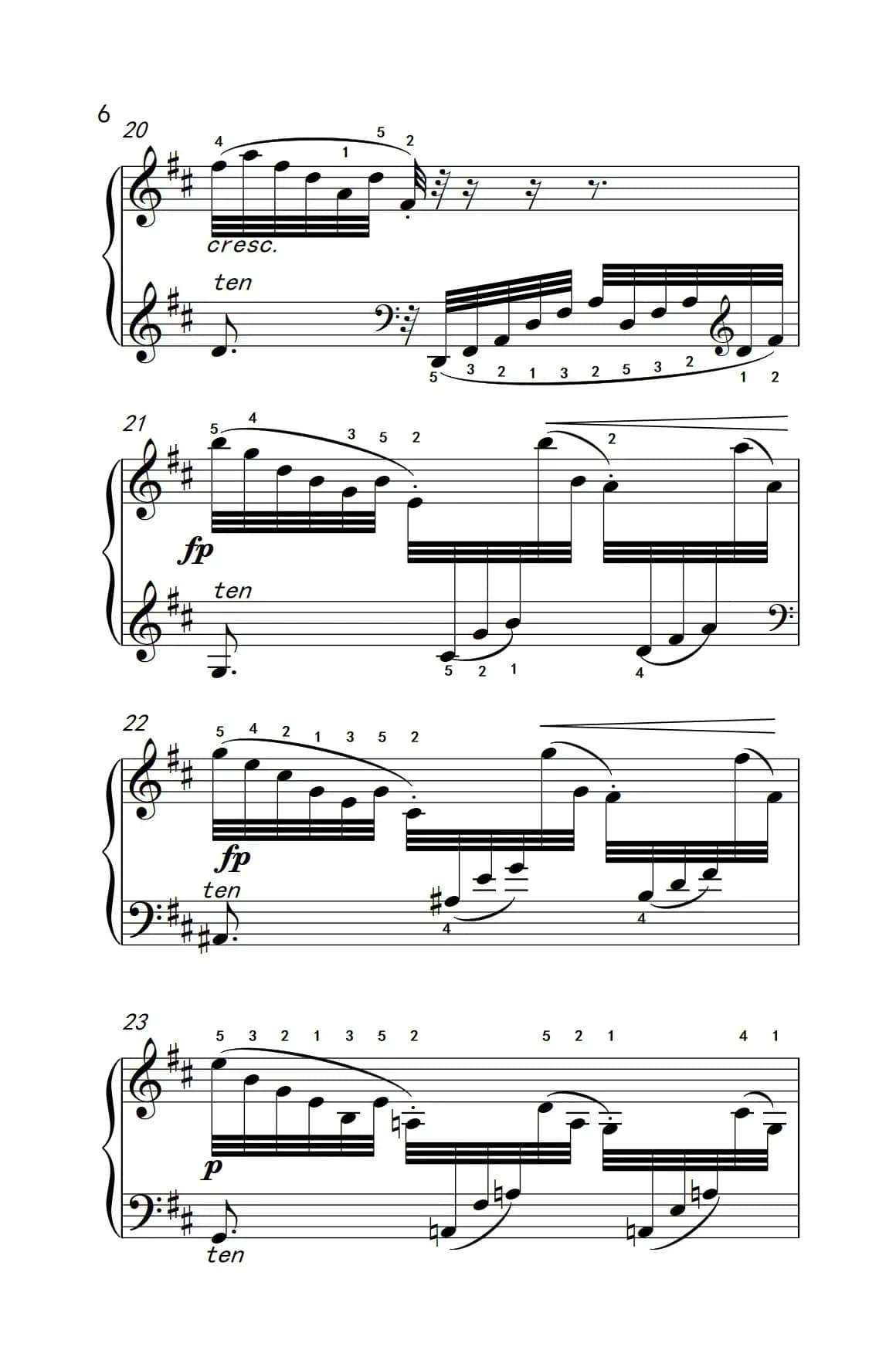 第六级 2.练习曲（中央音乐学院 钢琴（业余）考级教程 4-6级）