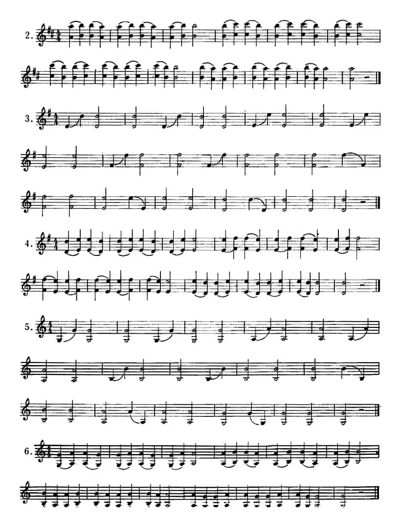 小提琴双弦八度初步练习