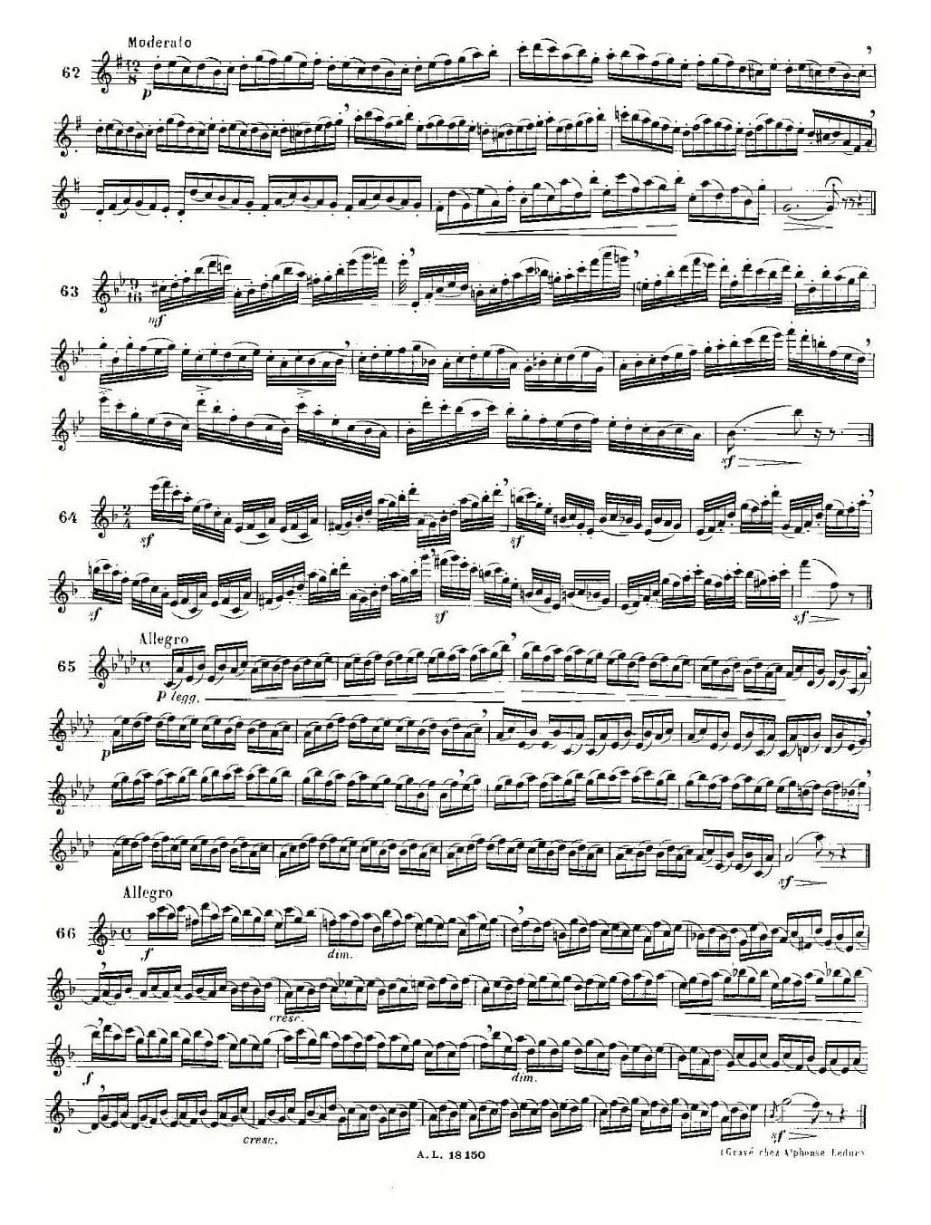 简易音阶练习100首之50-66（moyse - 100 studies after cramer）