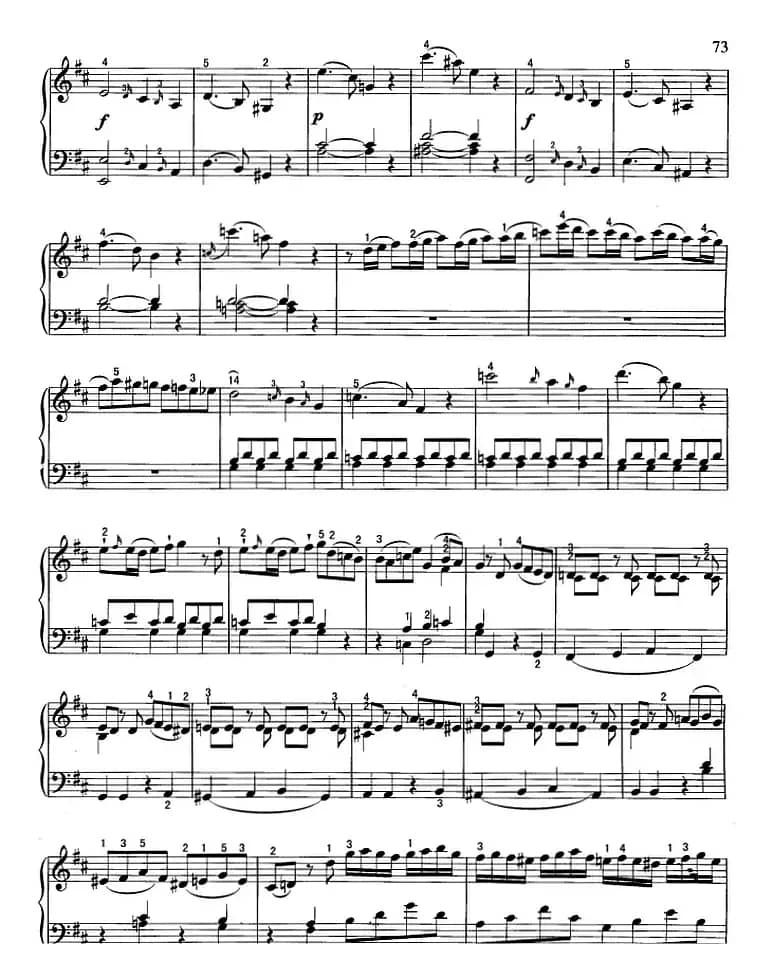 不可不弹的世界钢琴名曲：回旋曲（D大调）