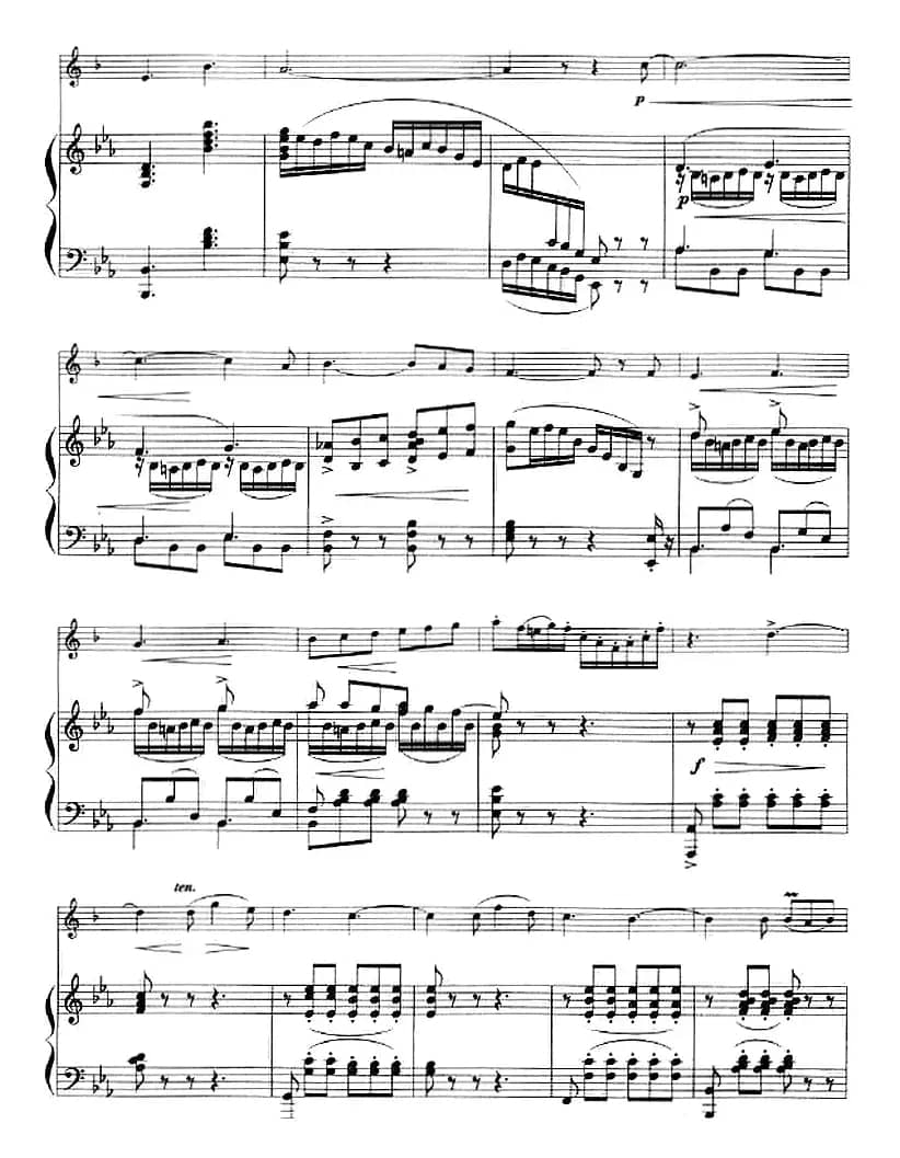 音乐会回旋曲（小号+钢琴伴奏）