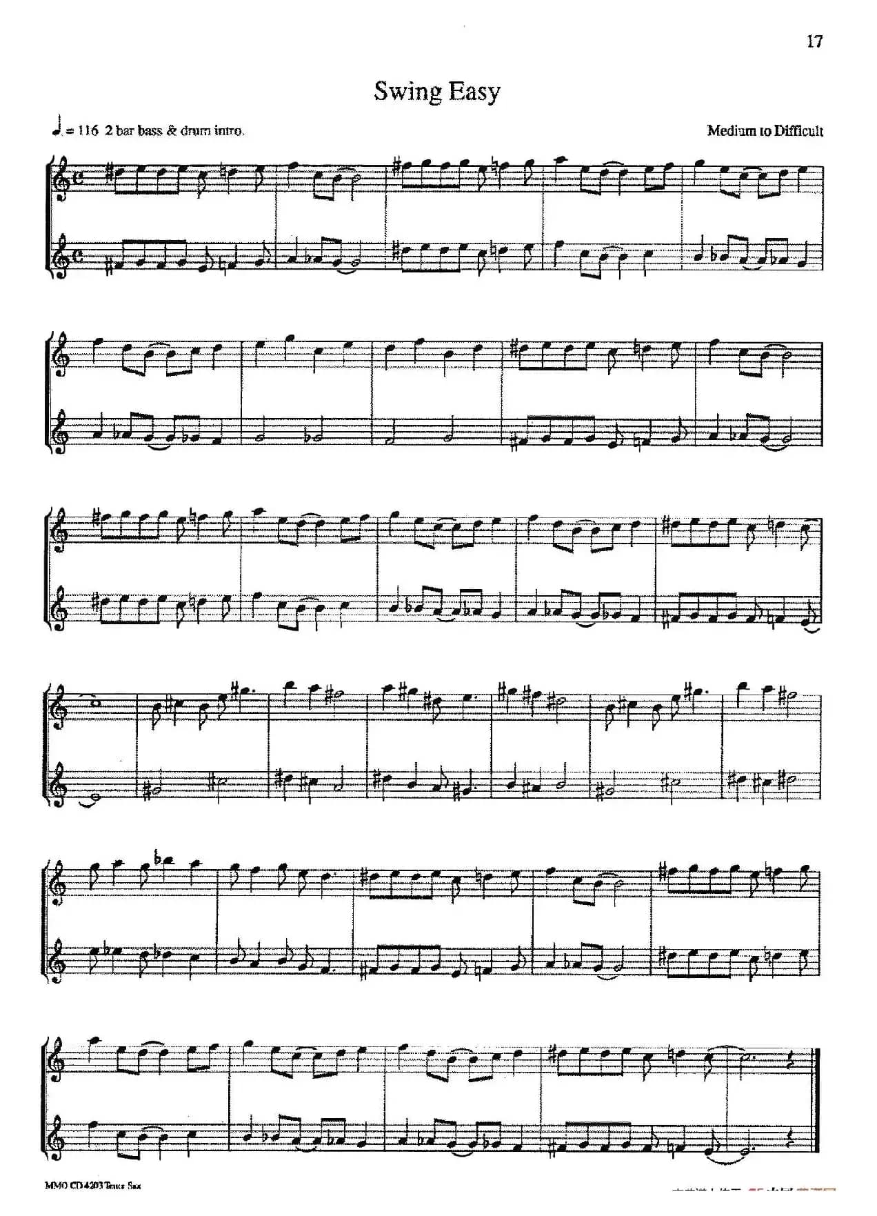 16首爵士二重奏：Swing Easy