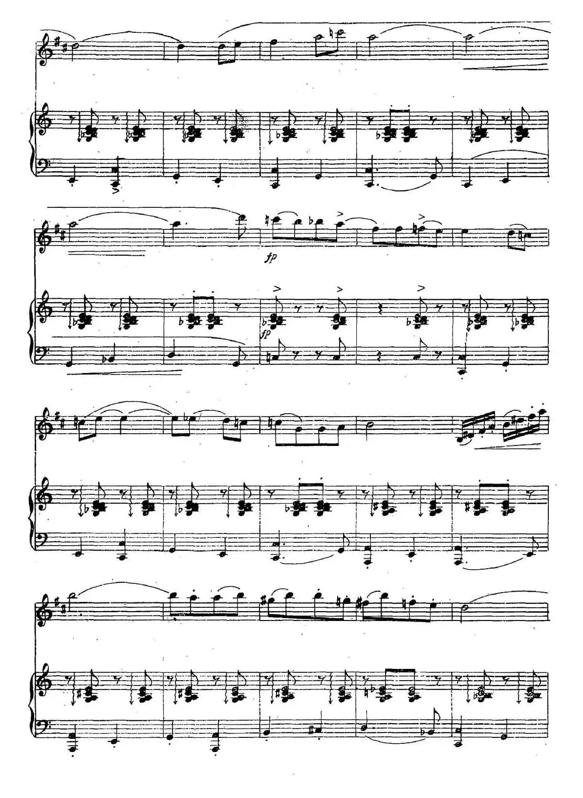 晨歌（单簧管+钢琴伴奏）