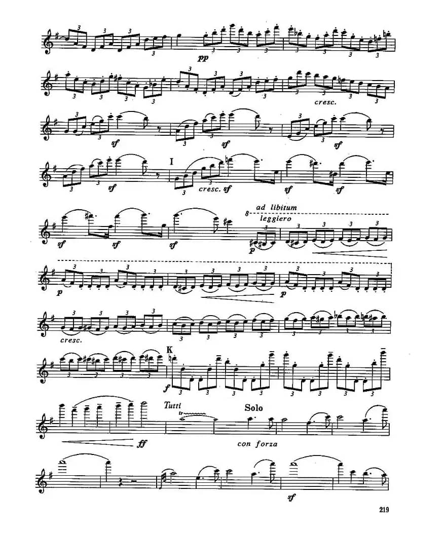 长笛九级考级曲谱（第四部分—4）