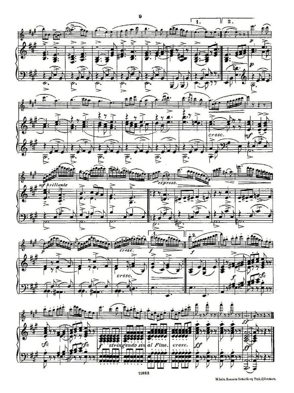 Fantaisies nationales. Op. 59, 5.（长笛+钢琴伴奏）