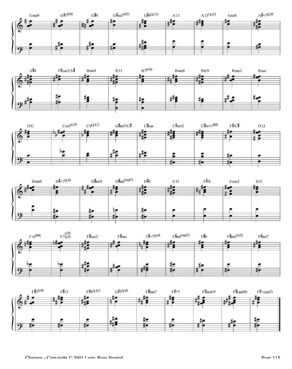 Changes（爵士乐和弦教材）（P101-125）