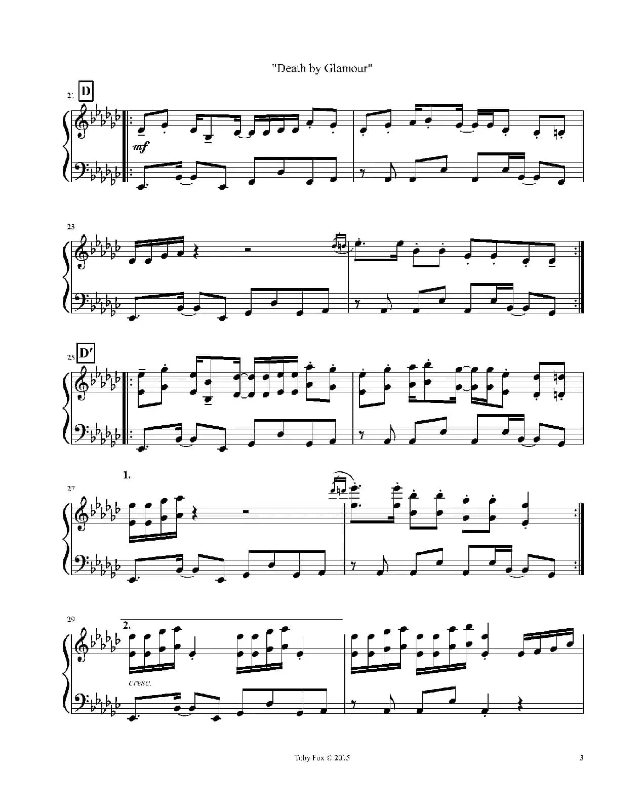 Death by Glamour（Solo）