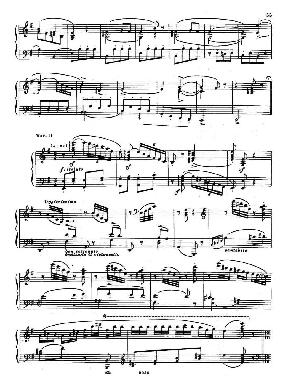 《夜莺》主题变奏曲