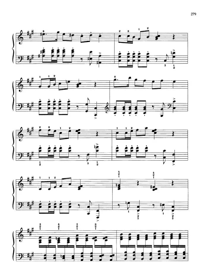 110首中国民歌钢琴小曲集：元宵节的街头