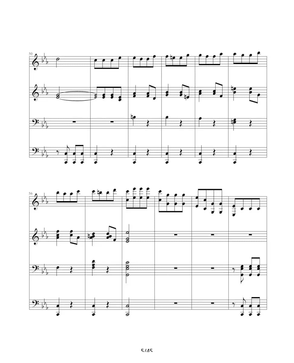 命运交响曲（四手联弹）