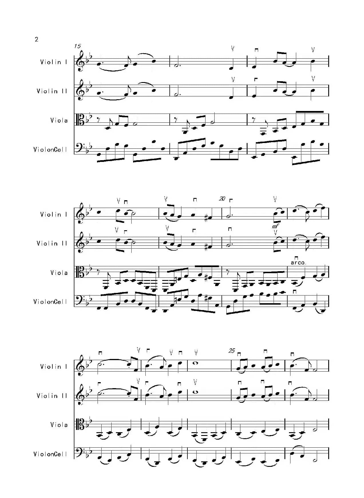 天空之城（弦乐四重奏、J.X.Wang编配版）