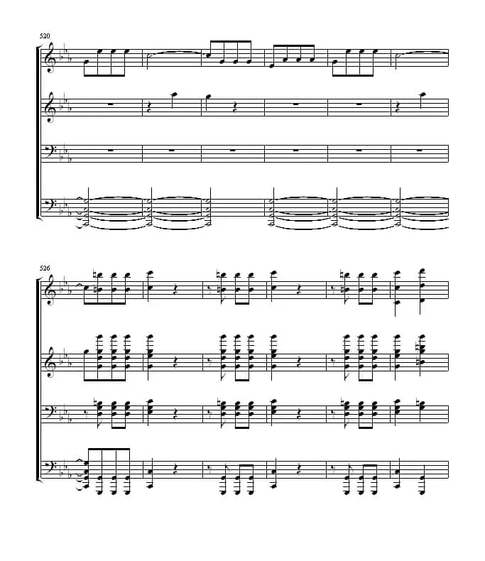 命运交响曲（四手联弹）