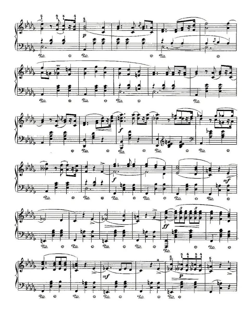 valse brillante，Op.34, No.1