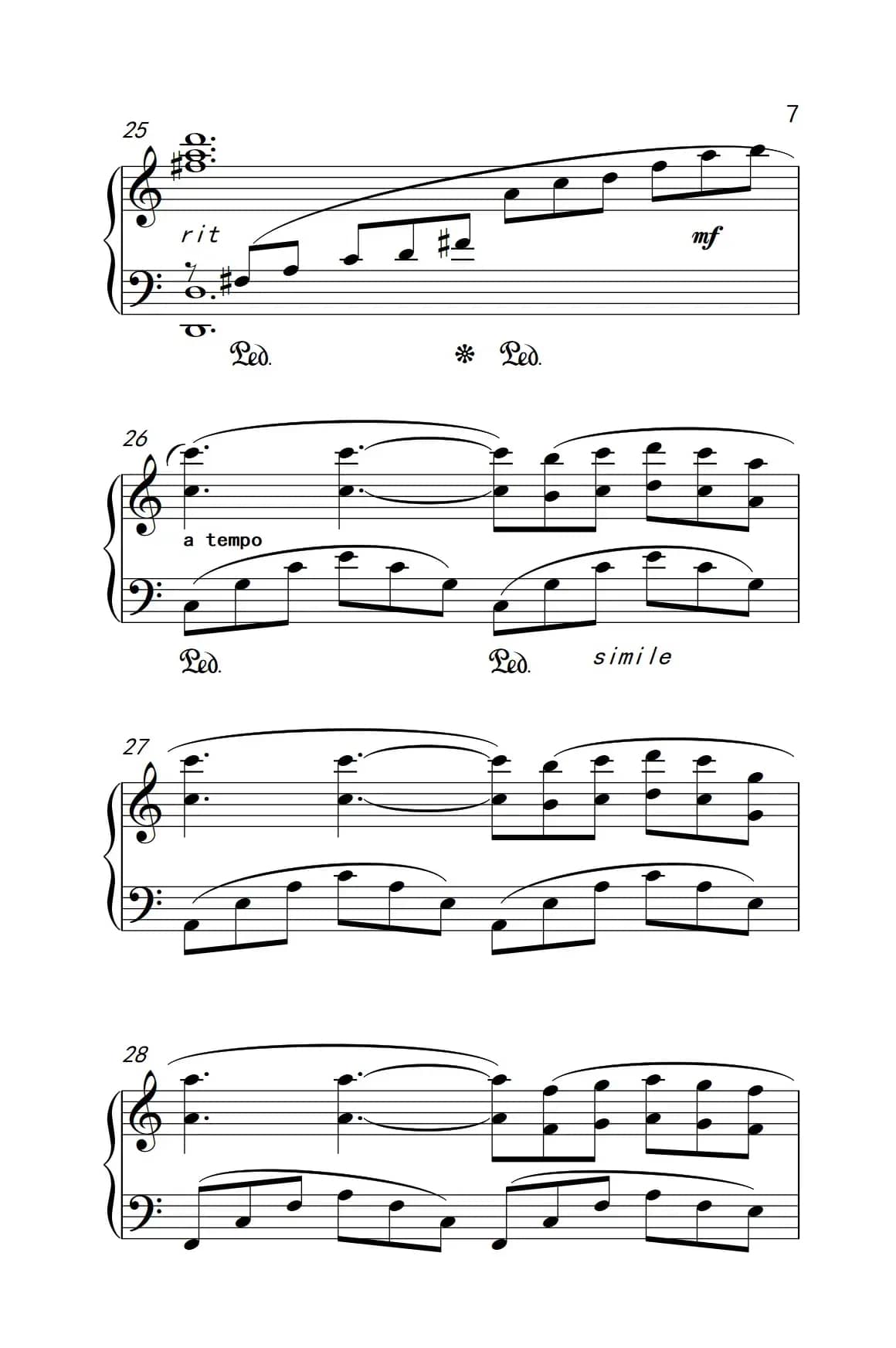 回忆 音乐剧《猫》主题曲（老年大学 钢琴教程 3）