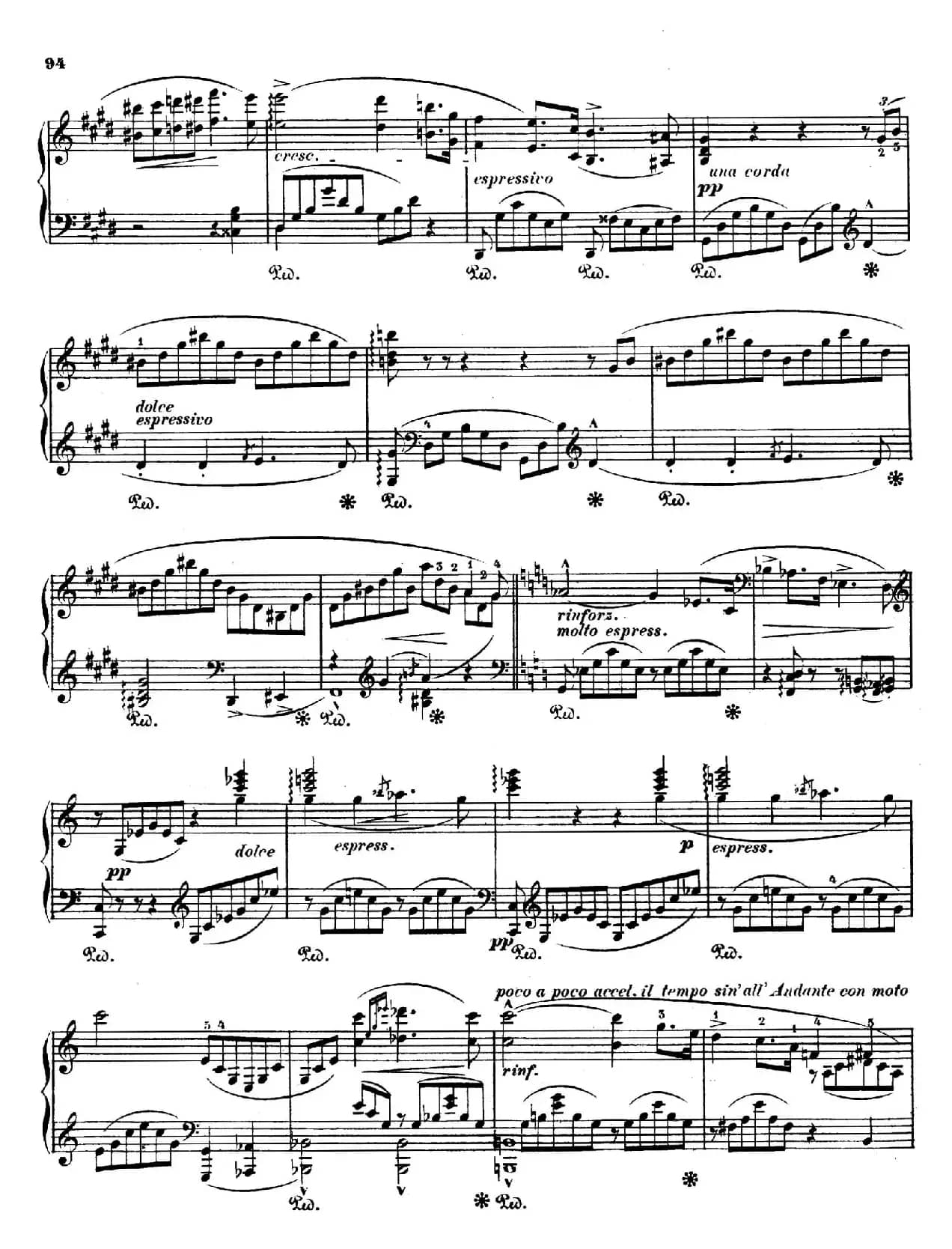 Orpheus S.98（第四交响诗）（钢琴独奏版）