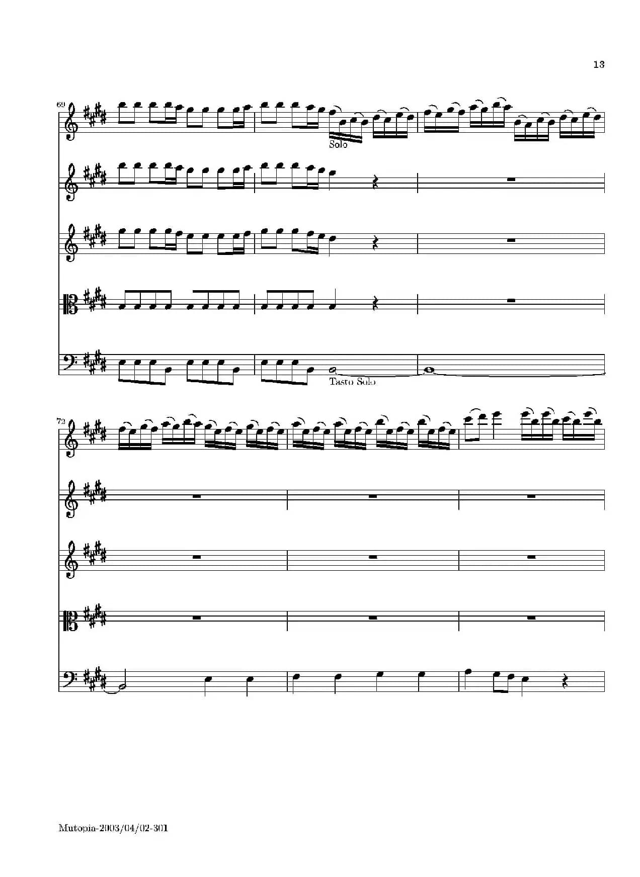 La Primavera·Spring（四季·春）（弦乐协奏曲总谱）