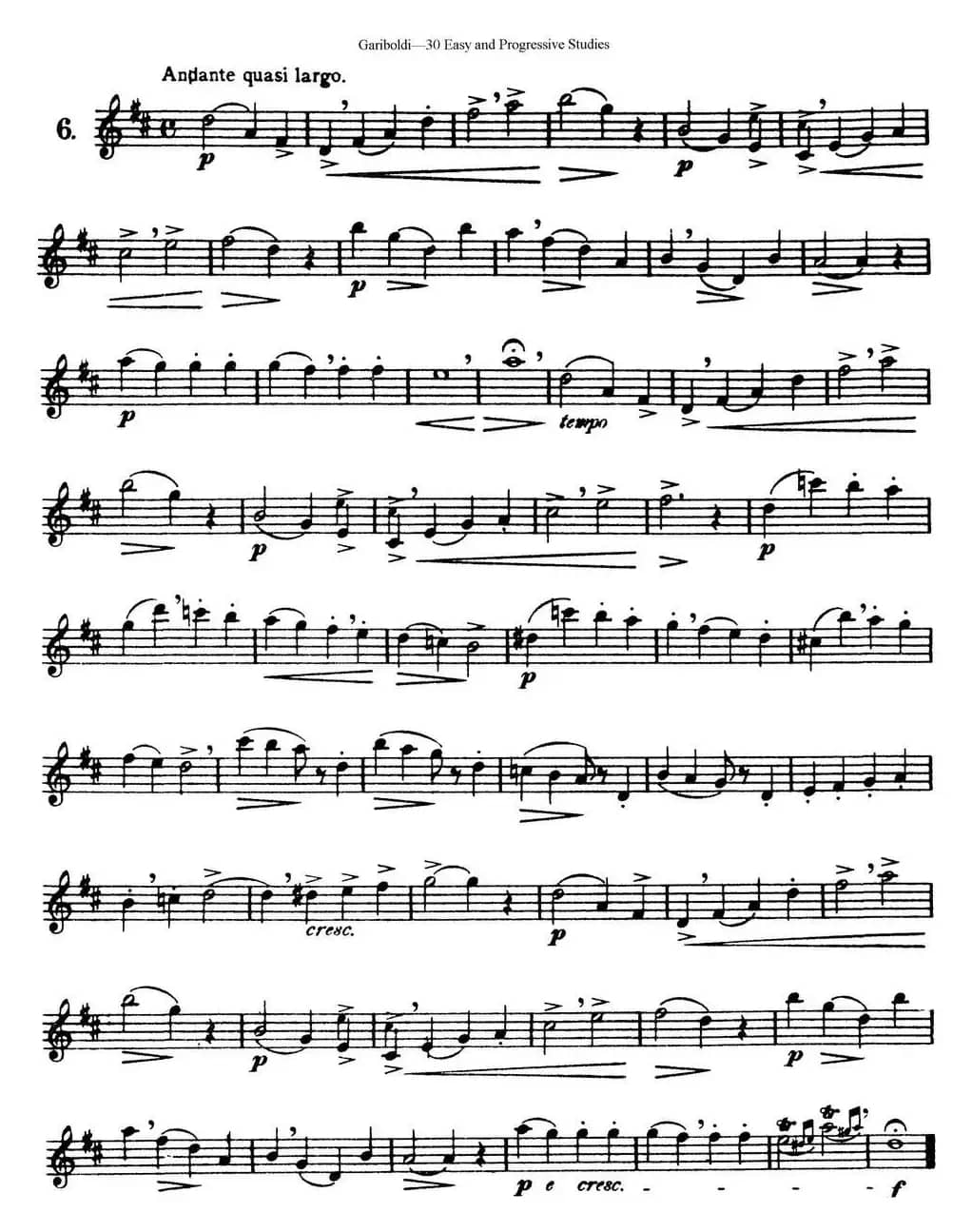 三十首基础及提高练习曲（NO.6）