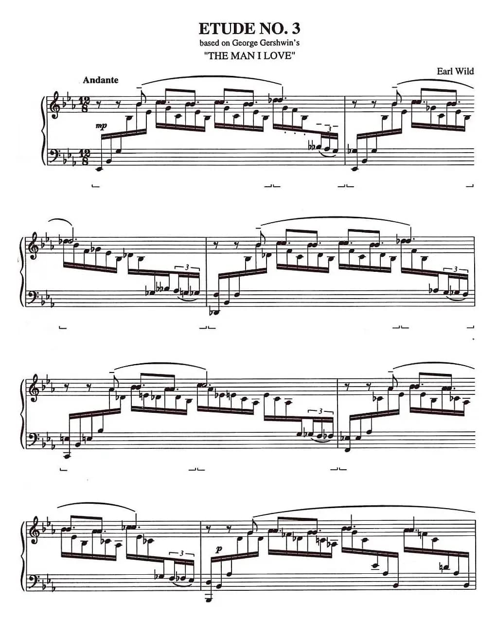 Etude 3.The Man I Love（乔治·格什温练习曲·3、我爱的男人）