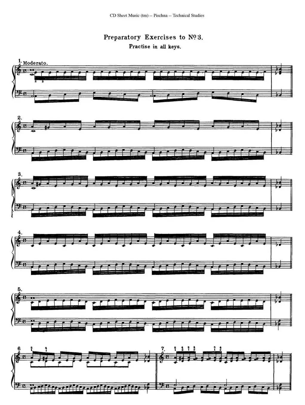 Technical Studies 60 Progressive Exercises （60首钢琴循序渐进练习曲 P1——10）