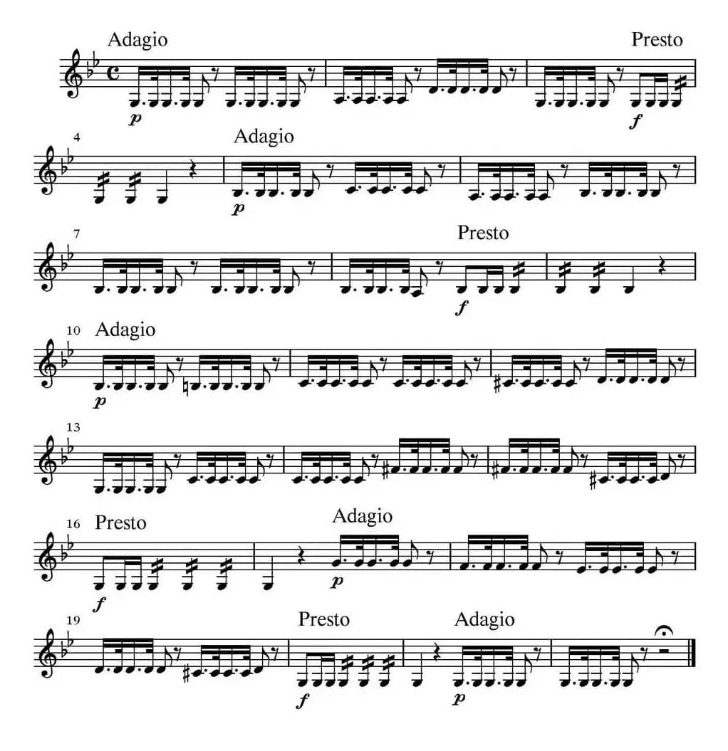 All parts of Summer（四季·夏天）（第二小提琴分谱）