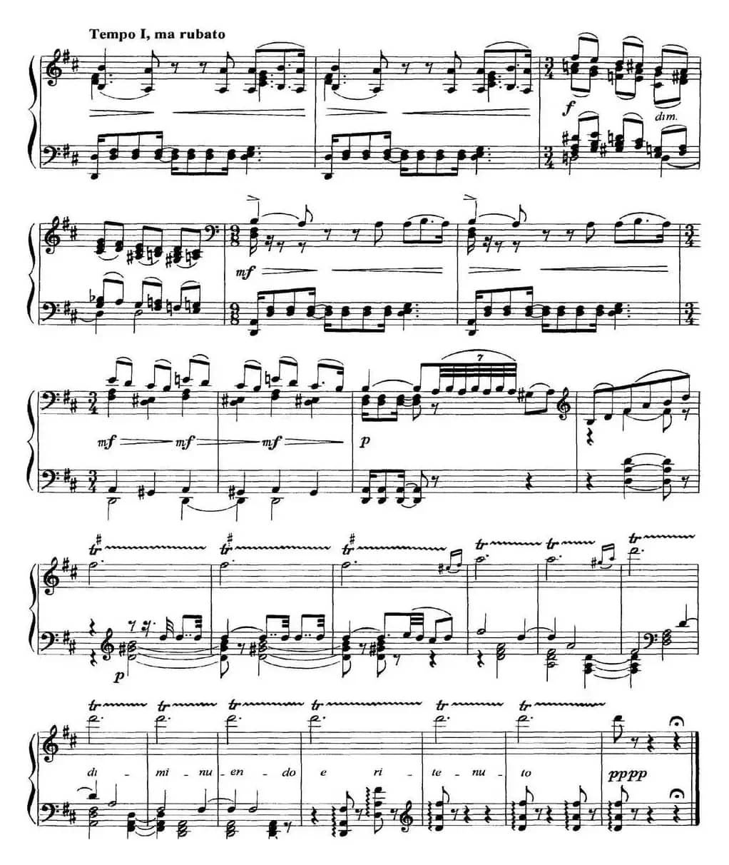 柴可夫斯基18首钢琴小品Op.72（5.Meditation）