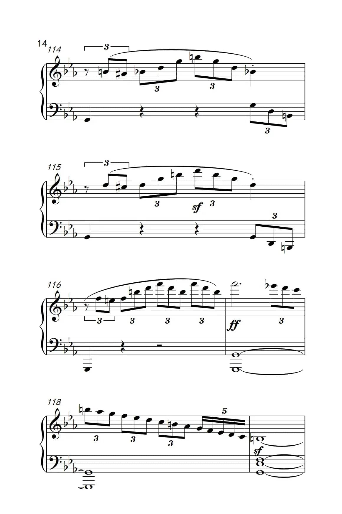 第八钢琴奏鸣曲（悲怆） 快板的回旋曲