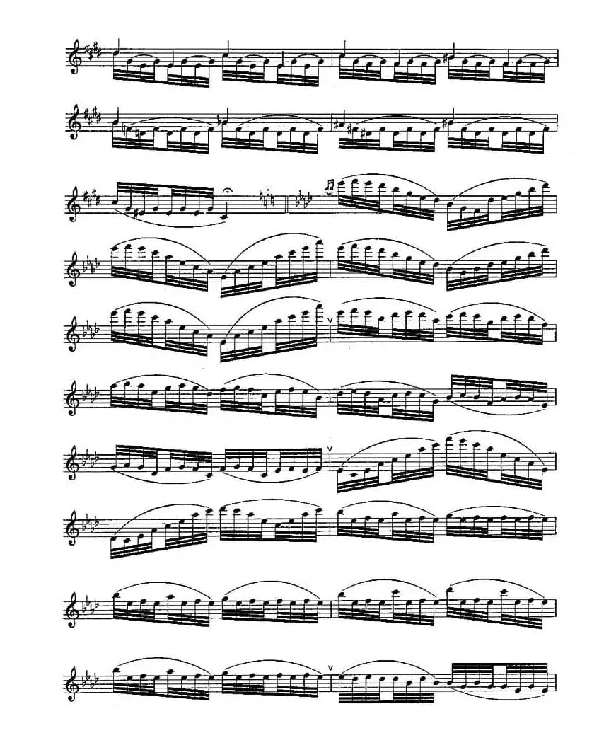 长笛九级考级曲谱（第一、二部分）