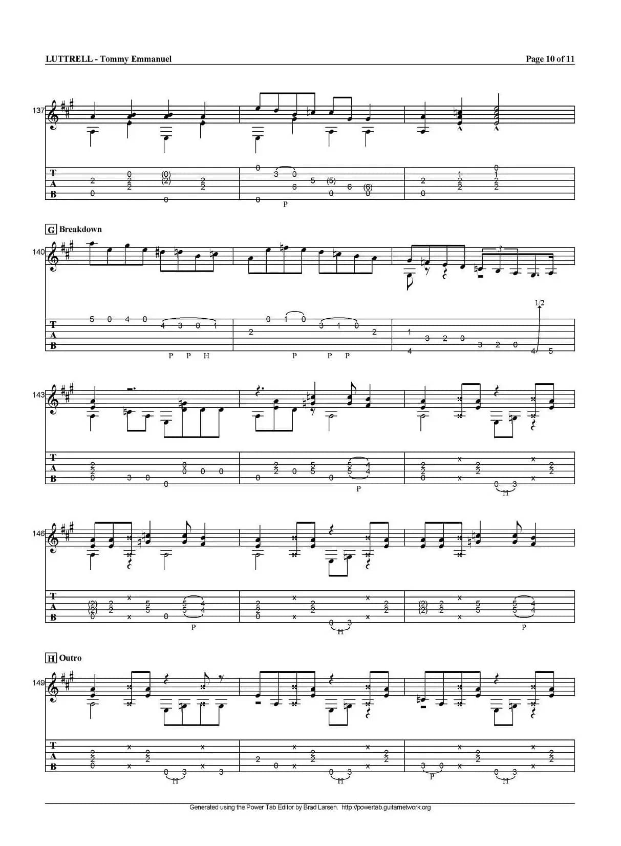 tommy emmanuel：luttrell（指弹吉他）