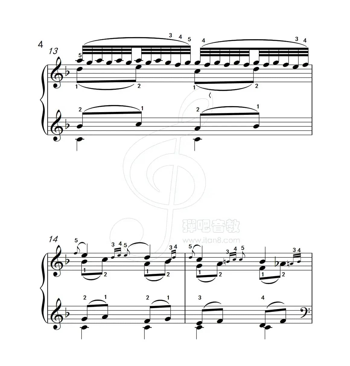 练习曲 14（克拉莫钢琴练习曲60首）