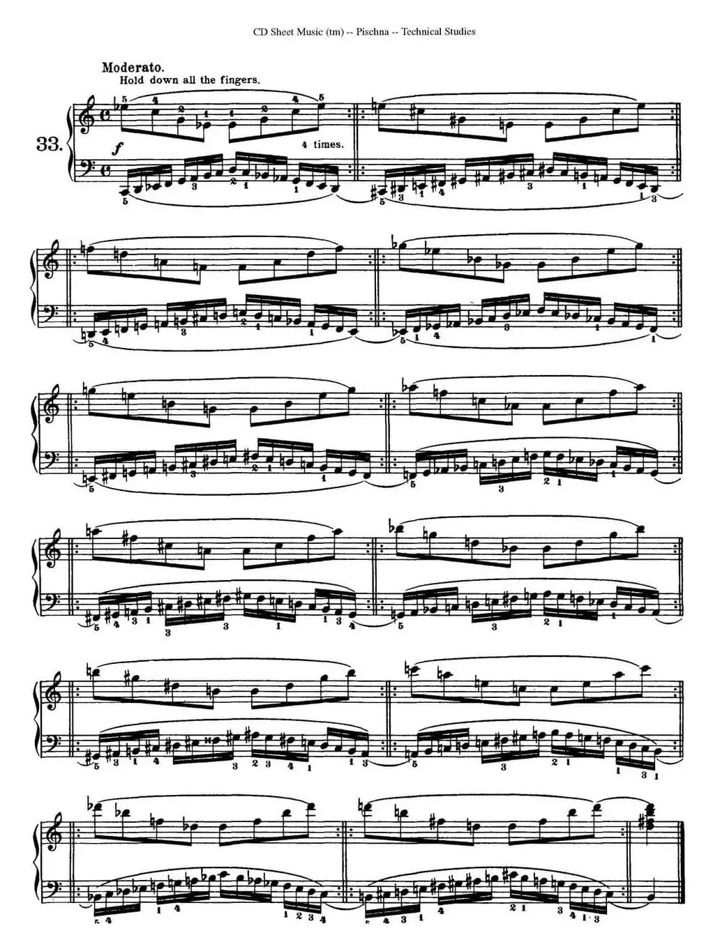 Technical Studies 60 Progressive Exercises （60首钢琴循序渐进练习曲 P41——50）