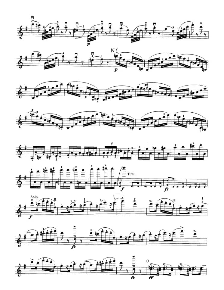 第七协奏曲Op.76（小提琴分谱）