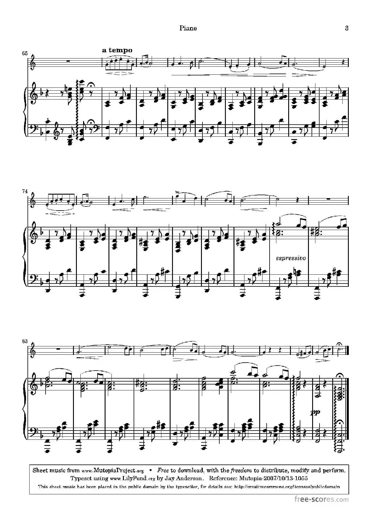 圣桑-浪漫曲（圆号+钢琴）