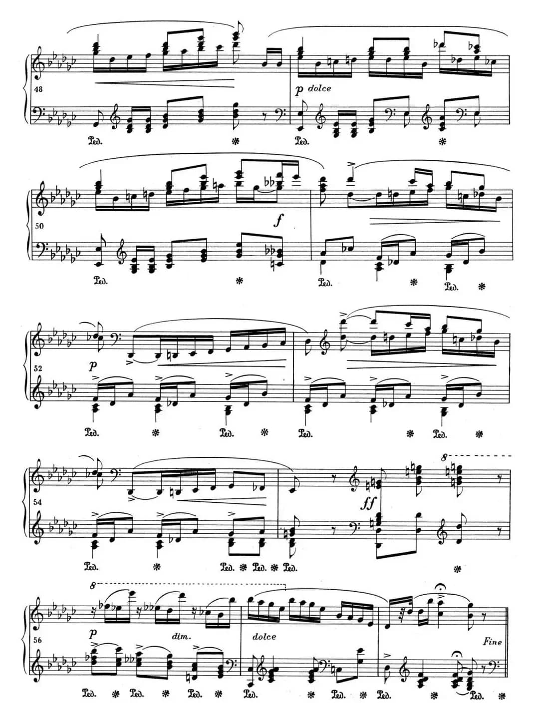 肖邦 波兰舞曲 Op.posth.P.1 No.8 降G大调