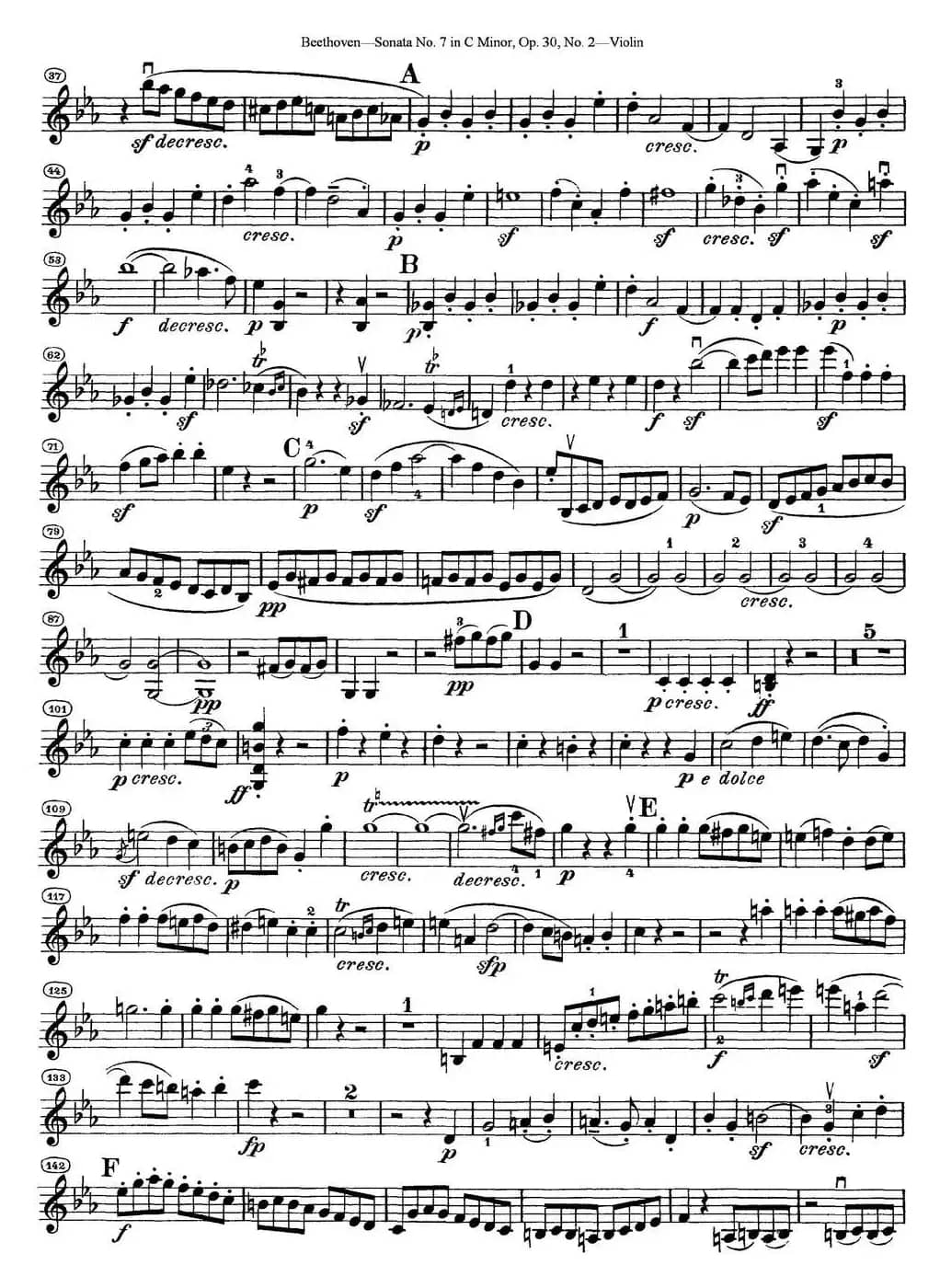 Violin Sonata No.7 in C Minor Op.30 No.2