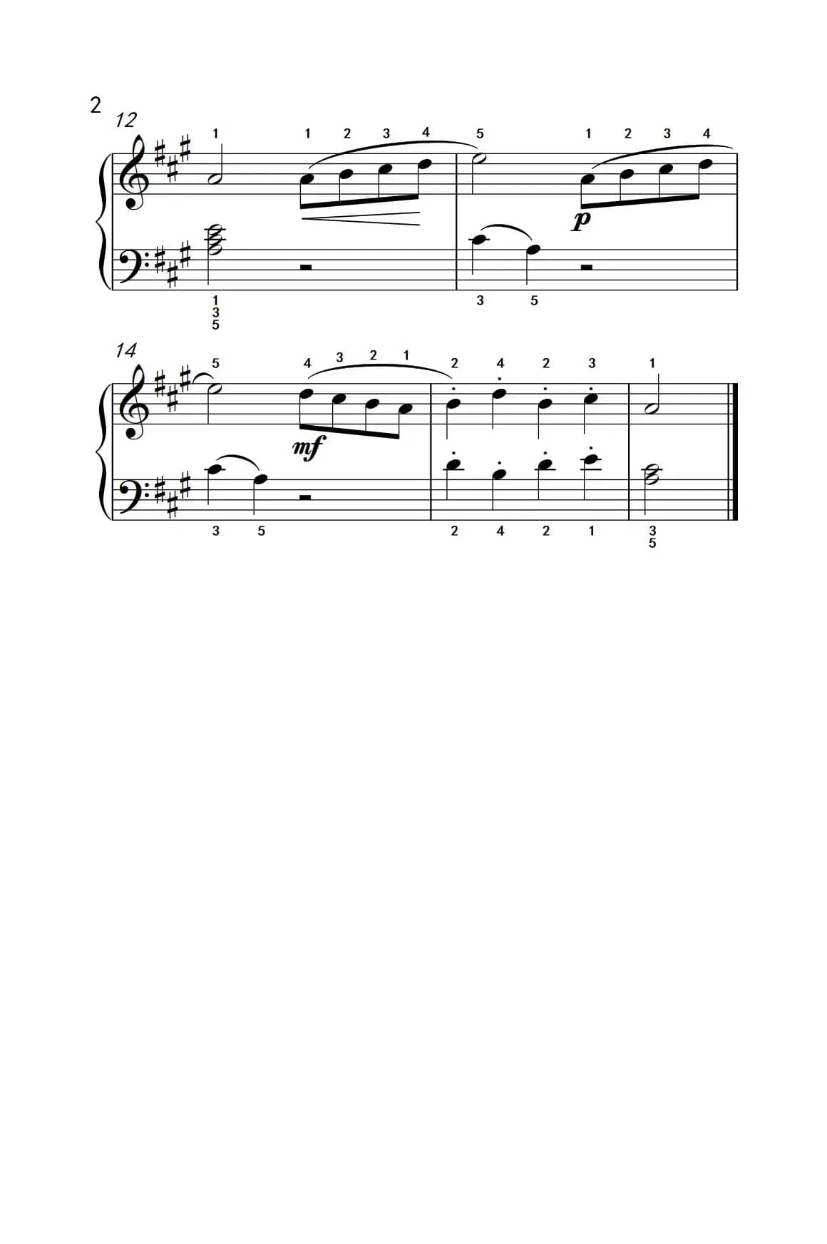 骑士和女士（老年大学 钢琴教程 1）