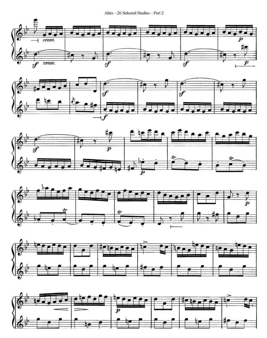 阿尔泰斯26首精选长笛练习曲（NO.22）