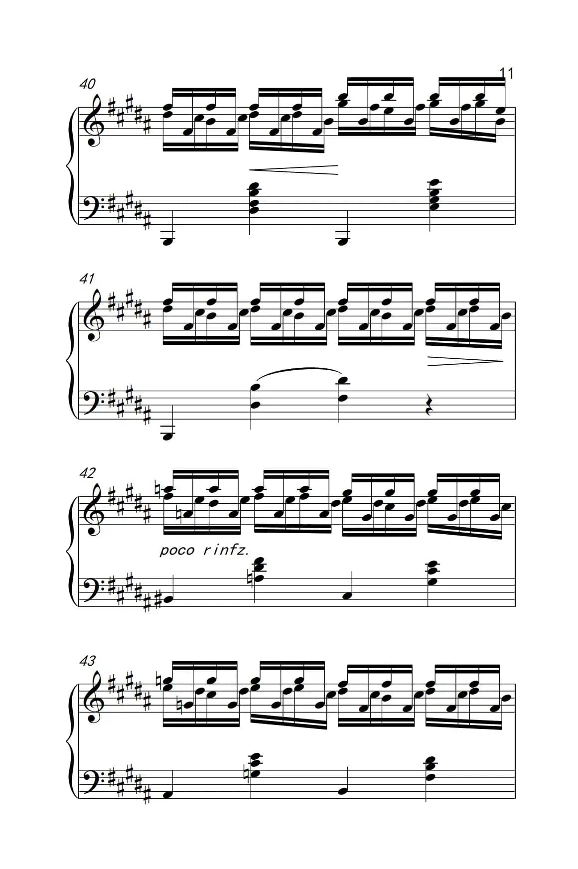 莫什科夫斯基 钢琴练习曲（第十五首）