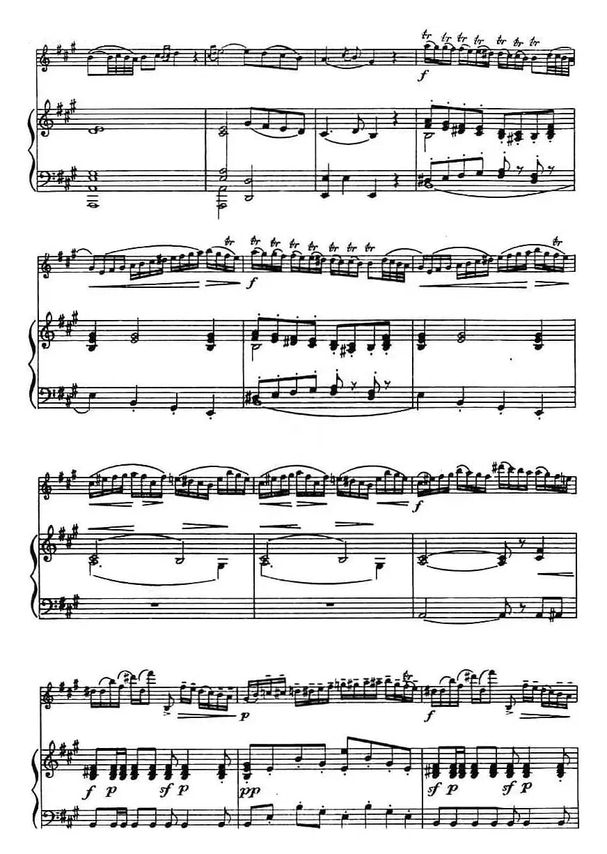 第二十二协奏曲（a小调、小提琴+钢琴伴奏）