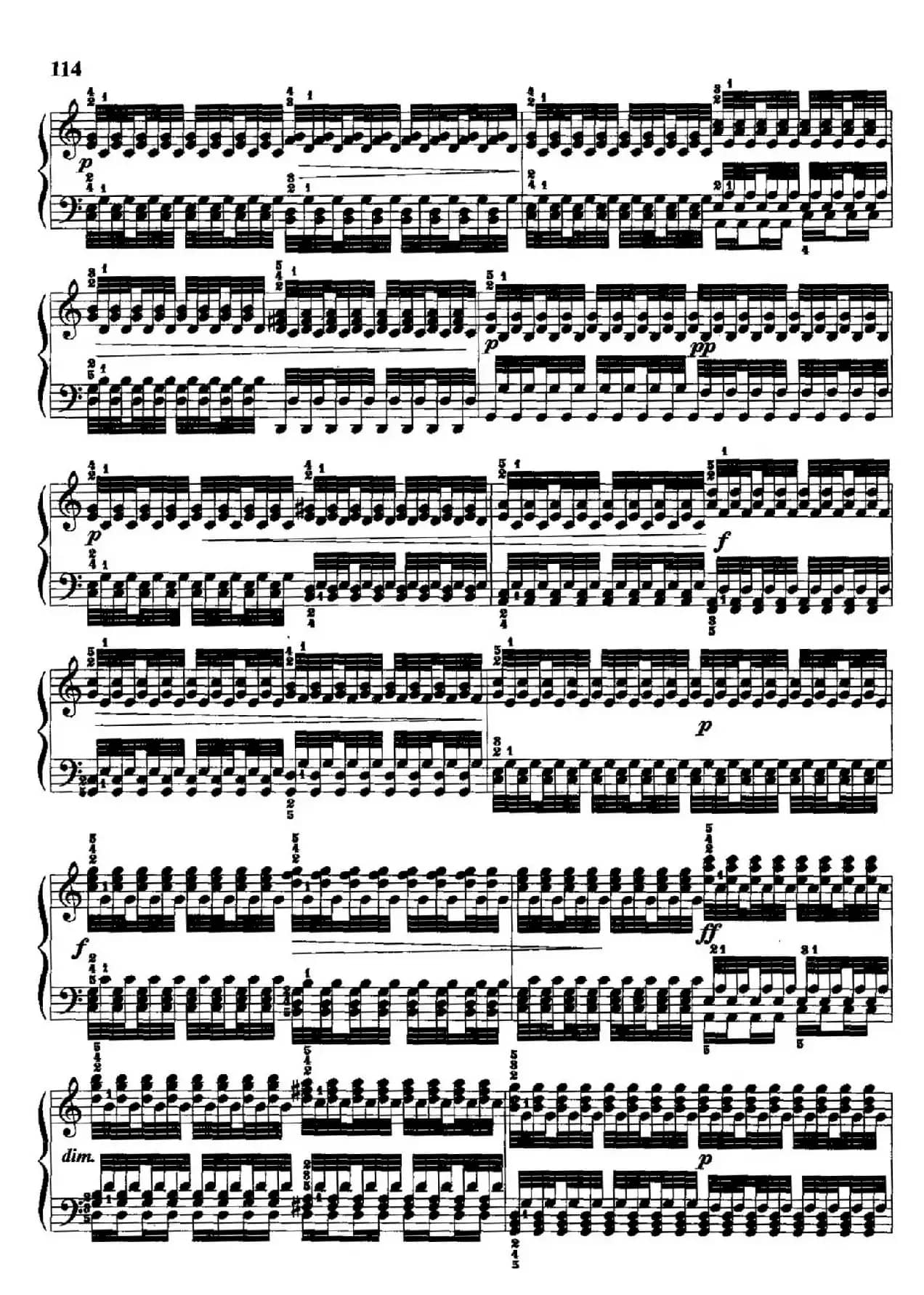 哈农钢琴练指法（第三部分·60 震音）