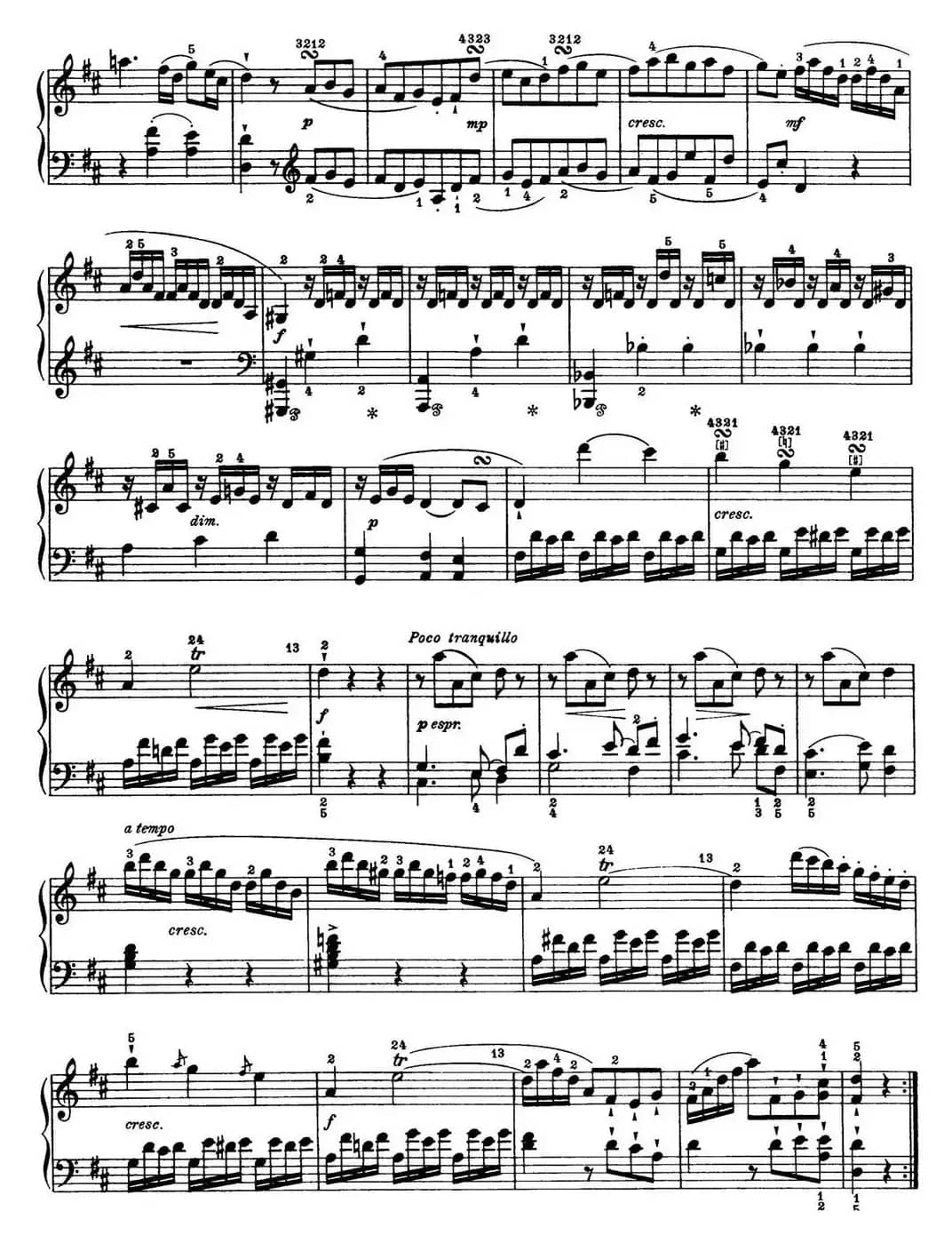 海顿 钢琴奏鸣曲 Hob XVI 24 in D major