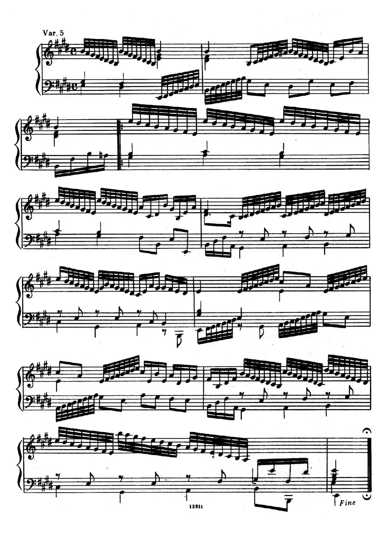 Suite No.5 in E Major HWV 430（E大调第五组曲）